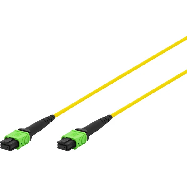 Digitus Glasfaser-Patchkabel, MPO, Buchse, OS2, Methode A (gelb, 3 Meter)