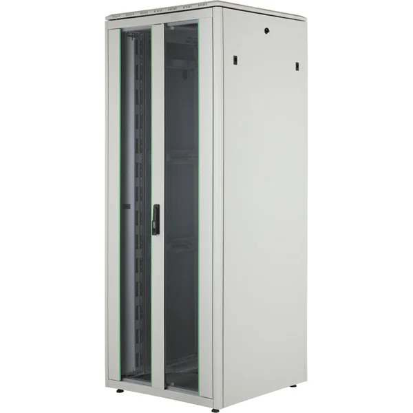 Digitus Netzwerkschrank Unique Serie - 800x800 mm (BxT), IT-Schrank (hellgrau, 42 Höheneinheiten)