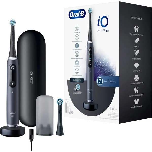 Oral-B iO Series 9N, Elektrische Zahnbürste (schwarz, Black Onyx)