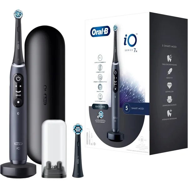 Oral-B iO Series 7N, Elektrische Zahnbürste (schwarz, Black Onyx)