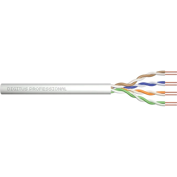 Digitus Professional Cat.5e U/UTP Verlegekabel simplex, Eca (grau, 100 Meter Rolle)
