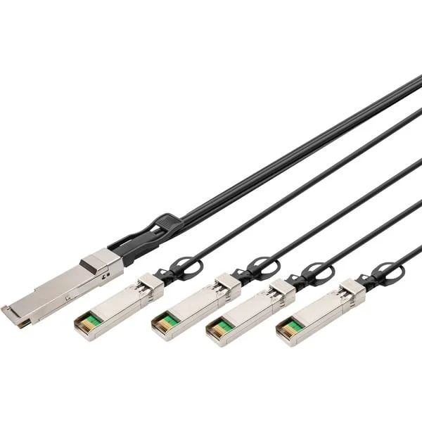 Digitus 40G QSFP+ to 4XSFP+ Direct Attach Kabel 3m