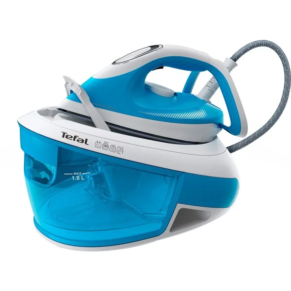 Tefal Express Airglide SV 8002, Dampfbügelstation (blau/weiß)