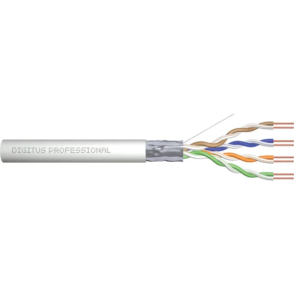 Digitus Professional Cat.5e F/UTP Verlegekabel simplex, Eca (grau, 305 Meter Trommel)