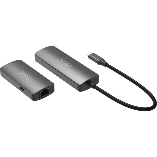 Digitus 4K Video Extender USB-C > HDMI, 30 Meter, HDMI Verlängerung (schwarz, Sendeeinheit + Empfängereinheit)