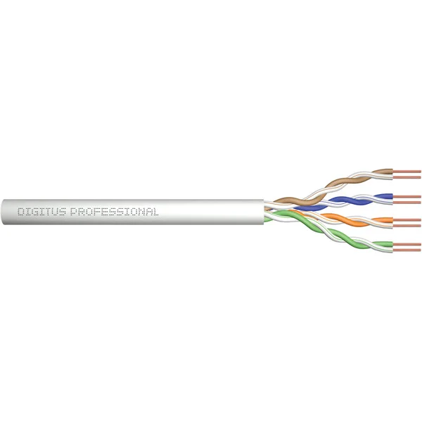 Digitus Professional ASSNET250 Cat.6 U/UTP Verlegekabel simplex, Eca (grau, 305 Meter Trommel)