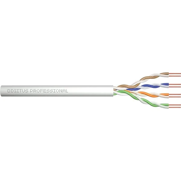 Digitus Professional Cat.5e U/UTP Verlegekabel simplex, Eca (grau, 305 Meter Trommel)