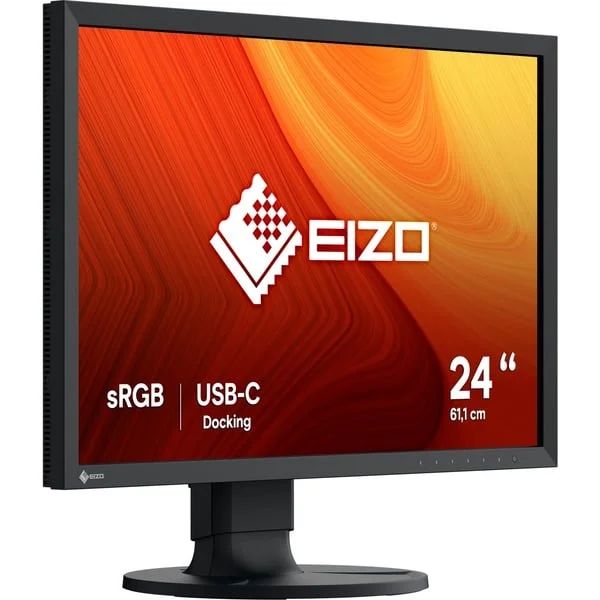 EIZO CS2400R, LED-Monitor (61 cm (24 Zoll), schwarz, WXGA, IPS, USB-C, HDMI)