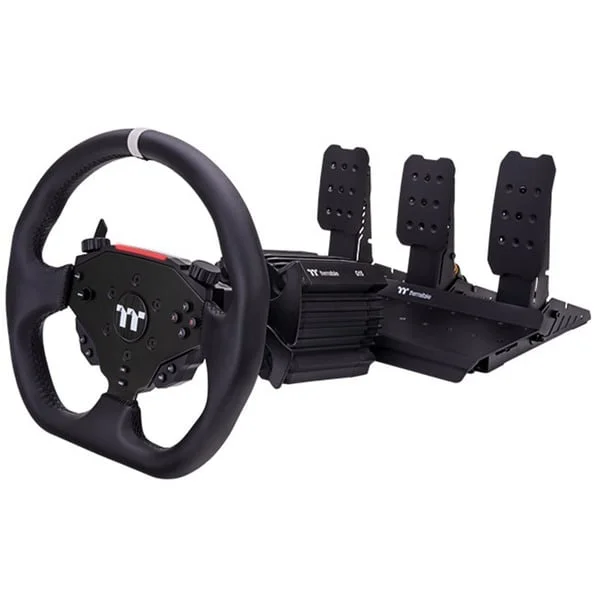 Thermaltake G15 Direct Drive Racing Wheel mit Pedale Bundle, Simulatoren-Set (schwarz)