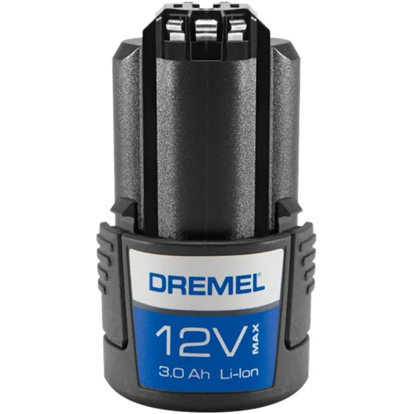 Dremel 12V Lithium-Ionen-Ersatzakku B12V30-01 (schwarz, 3 Ah, für Dremel 8260)
