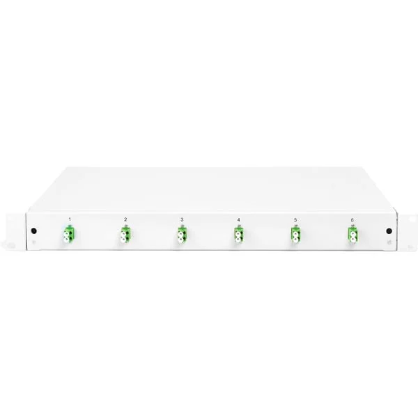Digitus LWL-Spleißbox, bestückt, 6x LC-APC DX, OS2