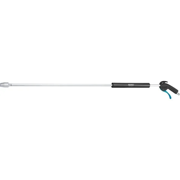 Hazet Ausblaspistole 9040LG-3/2, lang, Ausblas-Werkzeug (schwarz/blau, mit Venturidüse, 90° Seitendüse)