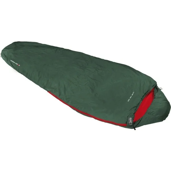 High Peak Mumienschlafsack Ultra Pak 500 ECO (dunkelgrün/rot)