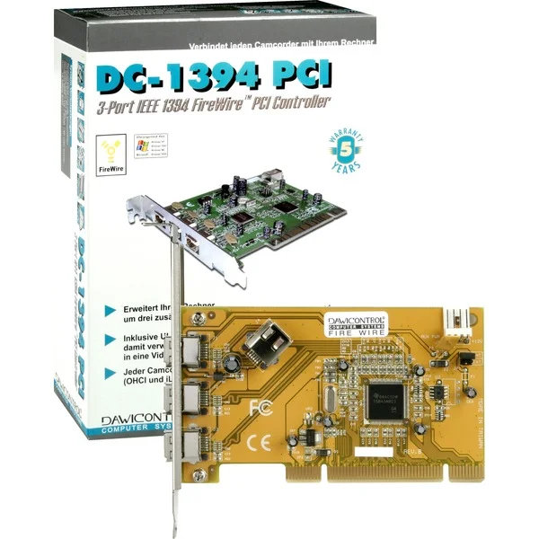 Dawicontrol DC1394 PCI, Controller (Retail)