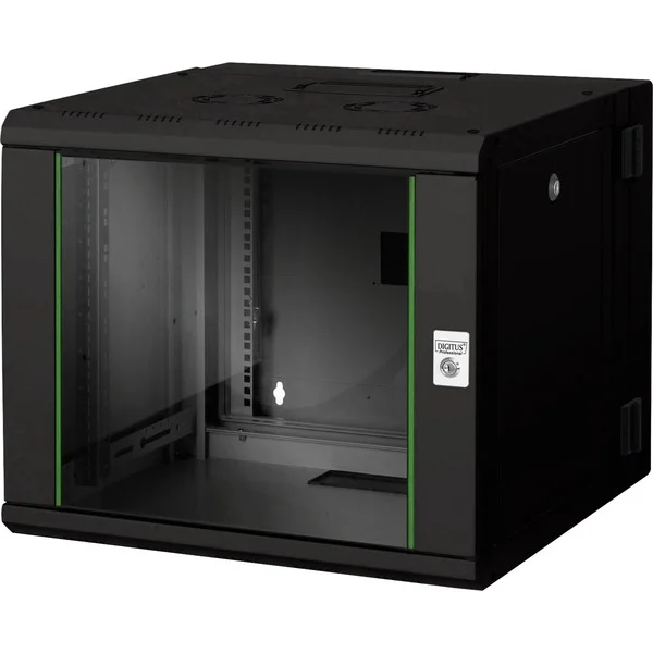Digitus Professional Wandgehäuse Unique Serie - zweiteilig, schwenkbar, IT-Schrank (9 Höheneinheiten)