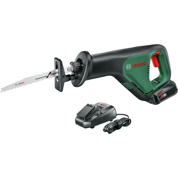 Bosch Heimwerken & Garten Akku-Säbelsäge AdvancedRecip 18 (grün/schwarz, Li-Ionen Akku 2,5Ah, POWER FOR ALL ALLIANCE)