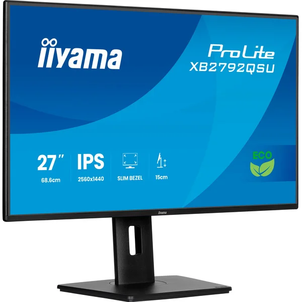 iiyama ProLite XB2792QSU-B1, LED-Monitor (68.6 cm (27 Zoll), schwarz (matt), QHD, IPS, HDMI, DP, USB-Hub, 120Hz Panel)
