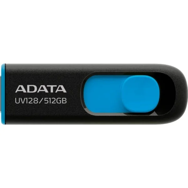 ADATA UV128 512 GB, USB-Stick (schwarz/blau, USB-A 3.2 Gen 1)