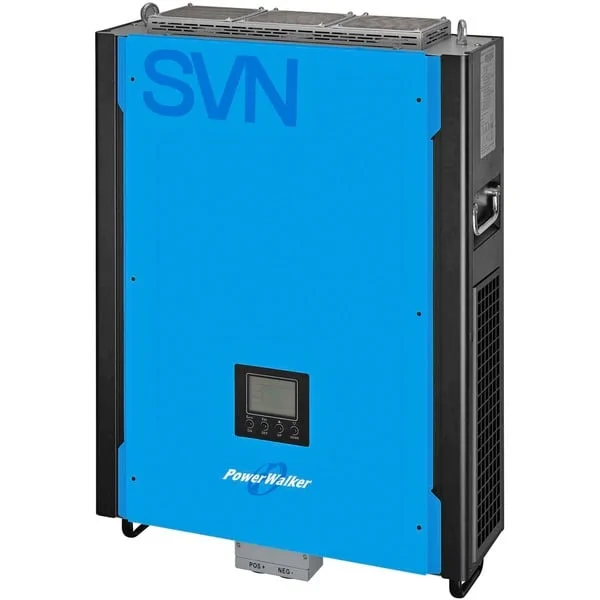 BlueWalker Solar-Wechselrichter 10k SVN OGV 3/3 (schwarz/blau, 10.000 VA / 10.000 W)