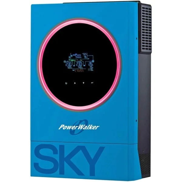BlueWalker Solar-Wechselrichter 5600 SKY OGN (schwarz/blau, 5.600 VA / 5.600 W)