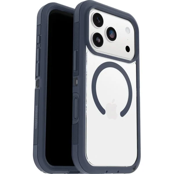 Otterbox Defender Pro XT, Handyhülle (transparent/blau, iPhone 17 Pro, MagSafe)