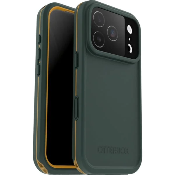 Otterbox Frē, Handyhülle (dunkelgrün/gelb, iPhone 17 Pro, MagSafe)