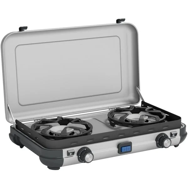 Campingaz Camping Kitchen 2 Maxi, Gaskocher (grau, 2 Kochfelder 2x 1,8 kW, für R904 / R907)