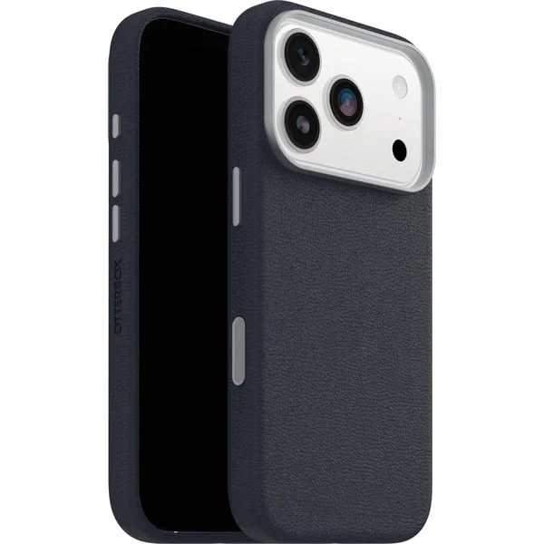 Otterbox Symmetry Cactus Leather, Handyhülle (dunkelblau, iPhone 17 Pro, MagSafe)
