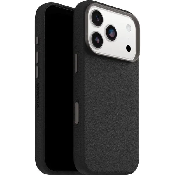 Otterbox Symmetry Cactus Leather, Handyhülle (schwarz, iPhone 17 Pro, MagSafe)