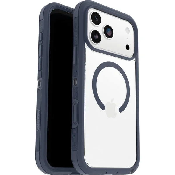 Otterbox Defender Pro XT, Handyhülle (transparent/blau, iPhone 17 Pro Max, MagSafe)