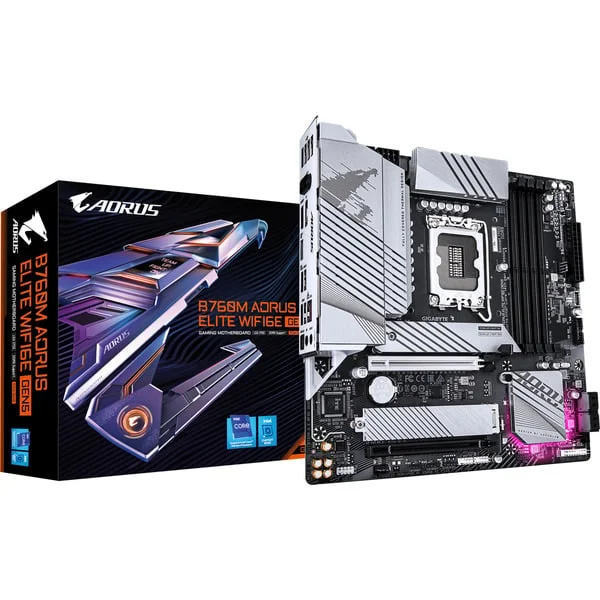 GIGABYTE B760M AORUS ELITE WIFI6E GEN5, Mainboard (weiß)