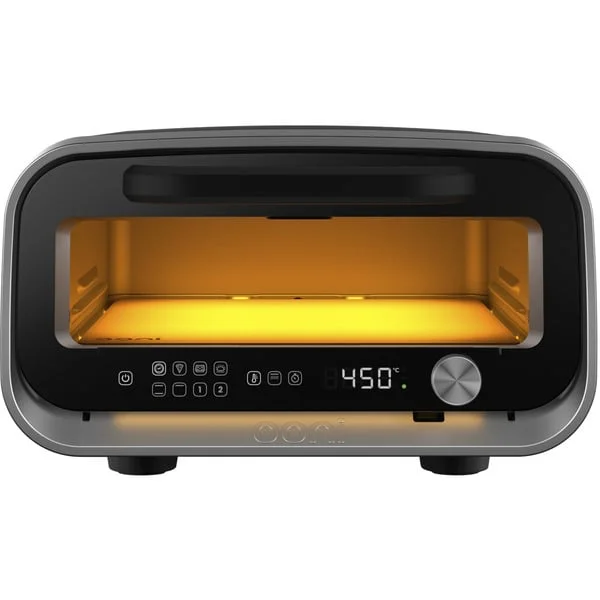 Ooni Volt 2, elektrischer Pizzaofen Charcoal Grey (anthrazit, 1.600 Watt, für Pizzen bis ca. Ø 32cm)