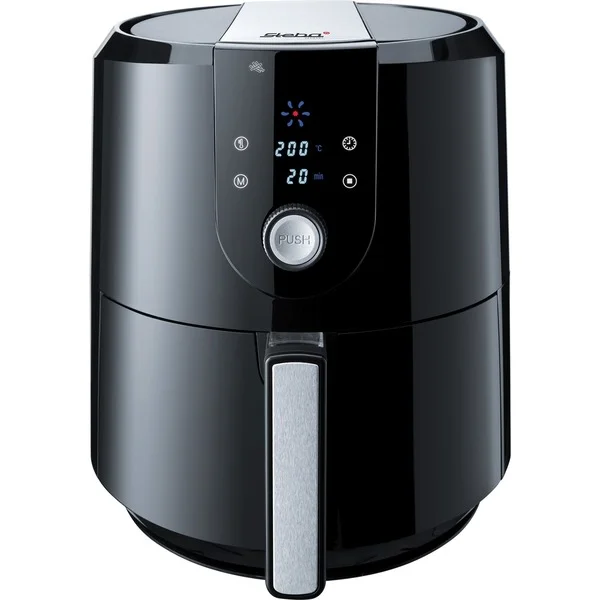 Steba Heißluftfritteuse HF 5000 XL (schwarz/edelstahl, 1.800 Watt, Korb 5,2 Liter, teilbar)