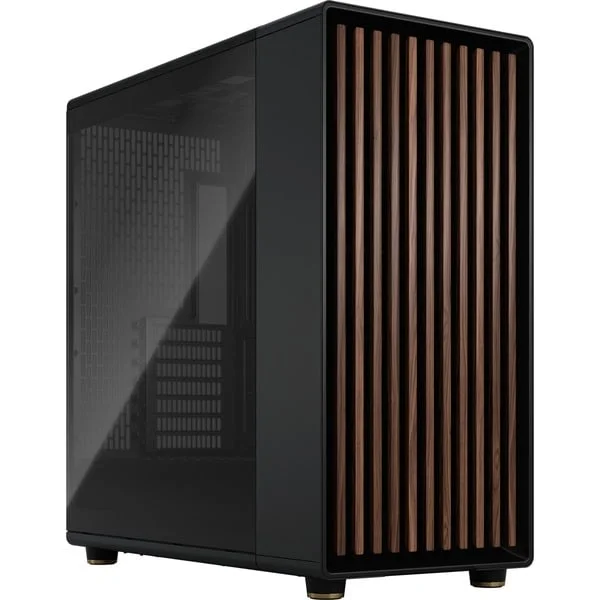 Fractal Design North XL Charcoal Black TG Dark, Tower-Gehäuse (schwarz/holz, Tempered Glass-Version)