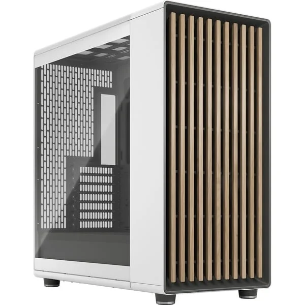 Fractal Design North XL Chalk White TG Clear, Tower-Gehäuse (weiß/holz, Tempered Glass-Version)