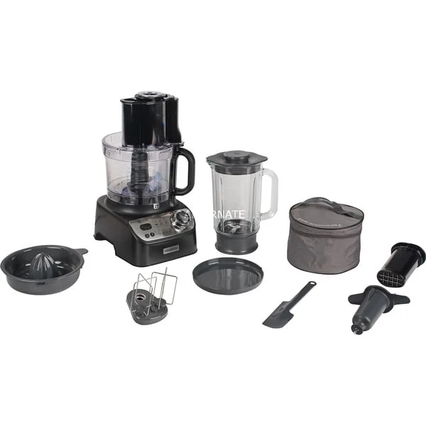 Kenwood Kompakt-Küchenmaschine MultiPro XL Weigh+ (schwarz, 1.000 Watt, integrierte Waage, Mixaufsatz)