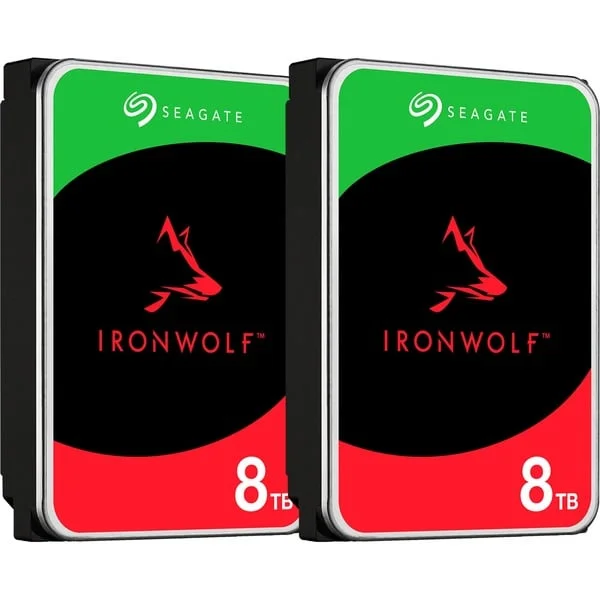 Seagate IronWolf NAS 2 x 8 TB Bundle, Festplatte (SATA 6 GB/s, 3,5", 2er Bundle)