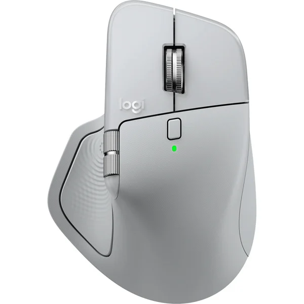 Logitech MX Master 4, Maus (hellgrau, Logi Bolt, Bluetooth, für Windows/macOS/Linux/ChromeOS/iPadOS/Android)