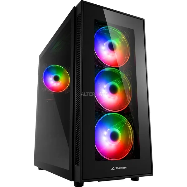 Sharkoon TG5 PRO RGB, Tower-Gehäuse (schwarz)