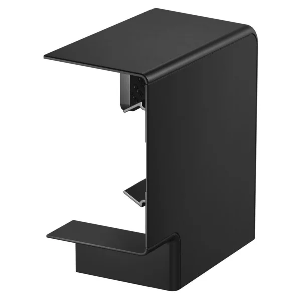 OBO Flachwinkel Haubenformteil aus Polycarbonat/Acrylnitril-Butadien-Styrol (schwarz, Retail)
