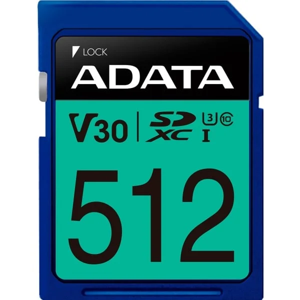 ADATA Premier Pro 512 GB SDXC, Speicherkarte (UHS-I U3, Class 10, V30)