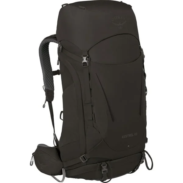 Osprey Kestrel 48, Rucksack (schwarz, 46 Liter, Größe S/M)