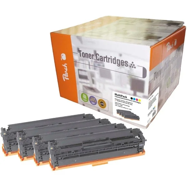 Peach Toner Spar Pack 110849 (PT288) (kompatibel zu HP CB540, CB541, CB542, CB543)