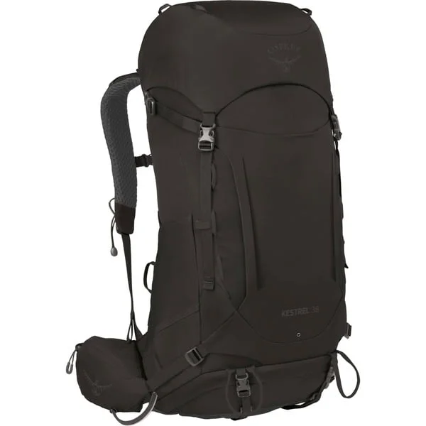 Osprey Kestrel 38, Rucksack (schwarz, 38 Liter, Größe L/XL)