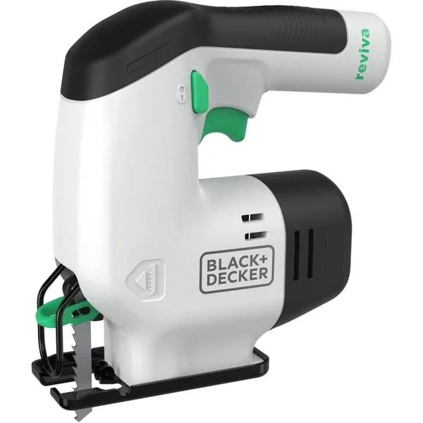 BLACK+DECKER Akku-Stichsäge reviva, 12Volt (weiß/schwarz, integrierter Akku 1,5Ah)