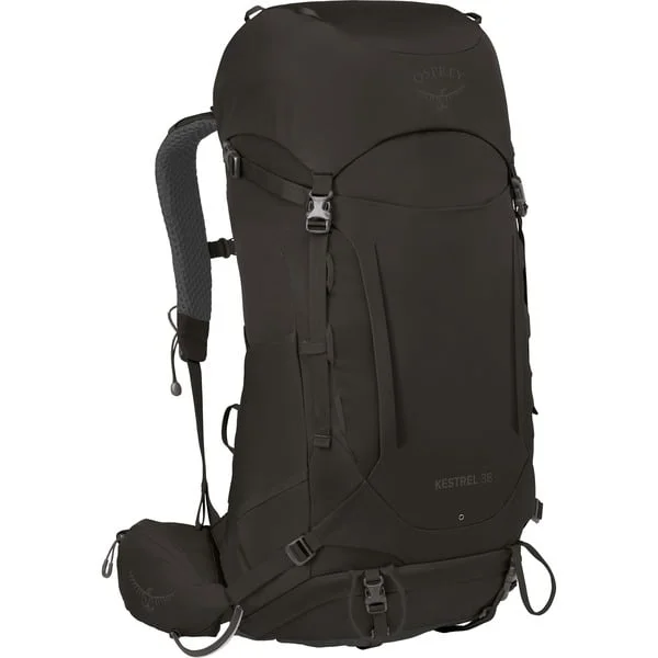 Osprey Kestrel 38, Rucksack (schwarz, 36 Liter, Größe S/M)