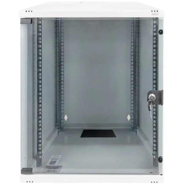 Digitus 483-mm-Wandschrank, 12 HE, IT-Schrank (hellgrau, 12 Höheneinheiten)