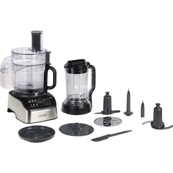 Kenwood Kompakt-Küchenmaschine MultiPro OneTouch (silber/schwarz, 1.000 Watt, integrierte Waage, Mixaufsatz)