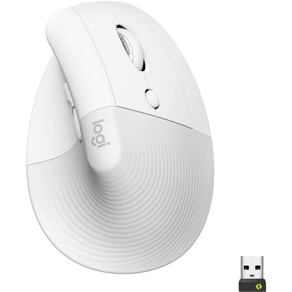 Logitech Lift, Maus (weiß/hellgrau, Logi Bolt, Bluetooth, Windows/macOS/iPadOS)