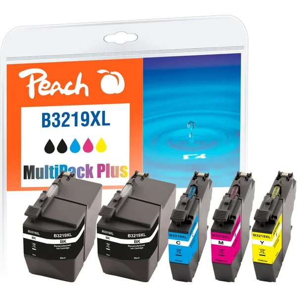 Peach Tinte Spar Pack Plus PI500-232 (kompatibel zu Brother LC-3219XL)